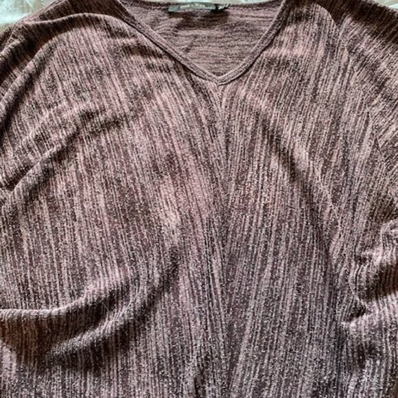 Doe & Rae - purple/black Draped Loose Top Size M/L - Picture 10 of 12